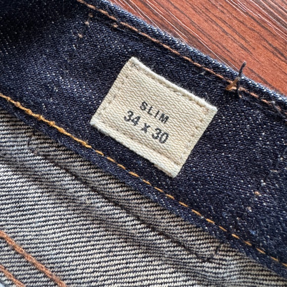 GAP 1969 Slim Fit Kaihara Selvedge Denim Pant 34 x 30 - Picture 7 of 9